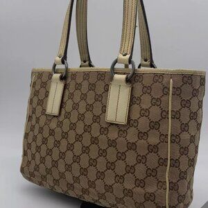 Gucci Handbag  Signature style GG Tote Canvas